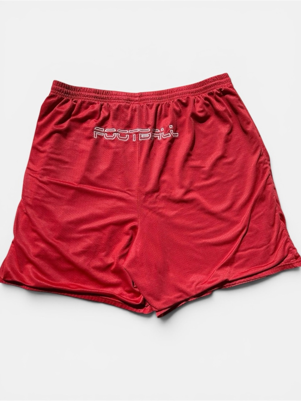 Nike Team Mens Red Mesh Football Athletic Training Shorts XXL Vintage Swoosh